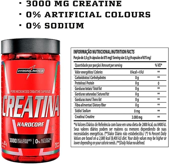 Integralmédica Creatina Hardcore Capsulas