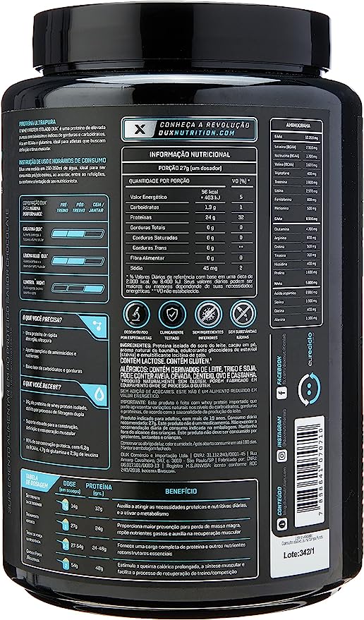 DUX Whey Protein Isolado 900g