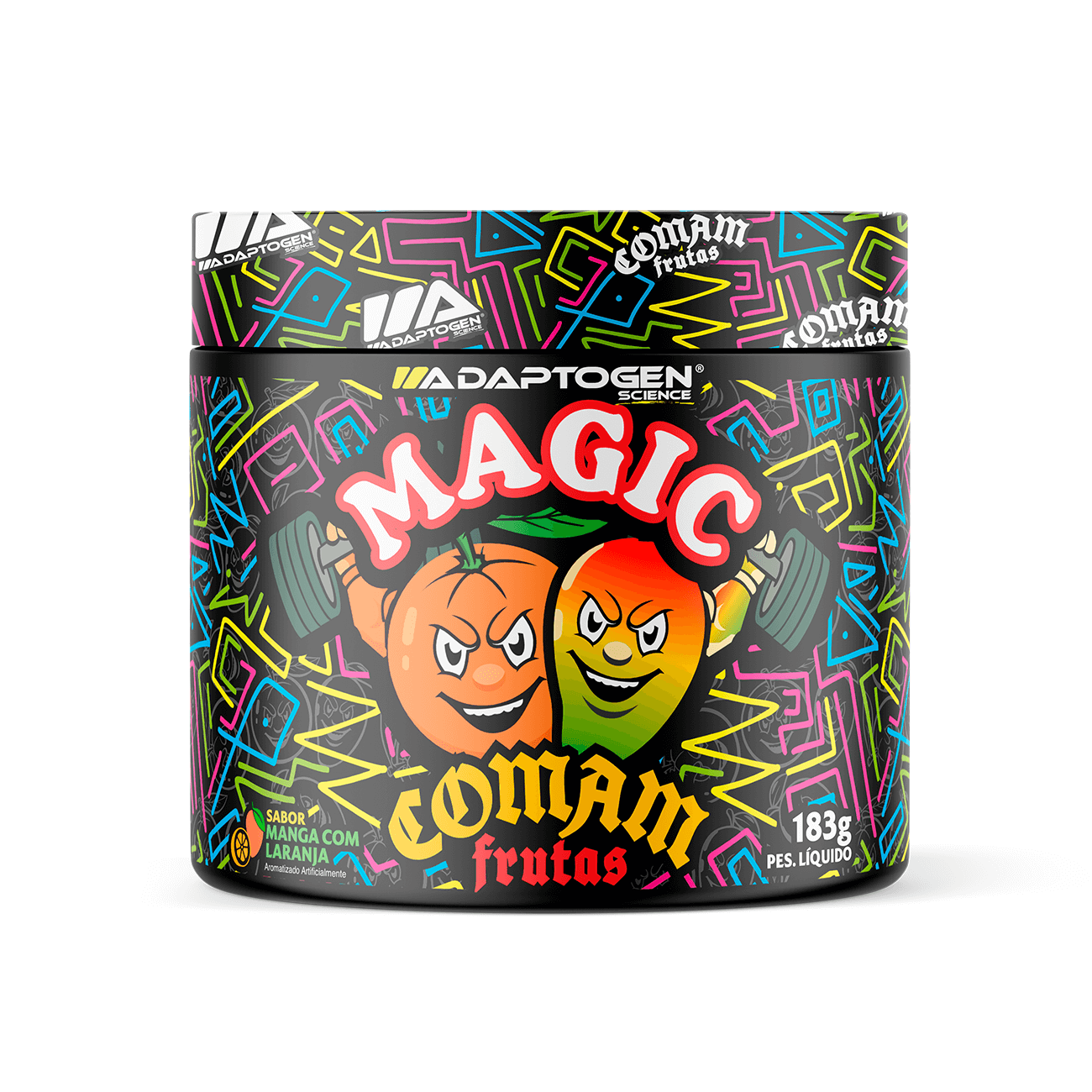 Adaptogen Magic Comam Frutas Sabor Manga Com Laranja 183g