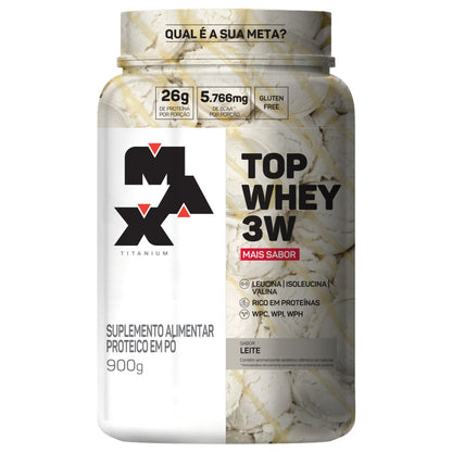 Max Titanium Top Whey 3W +Sabor 900g